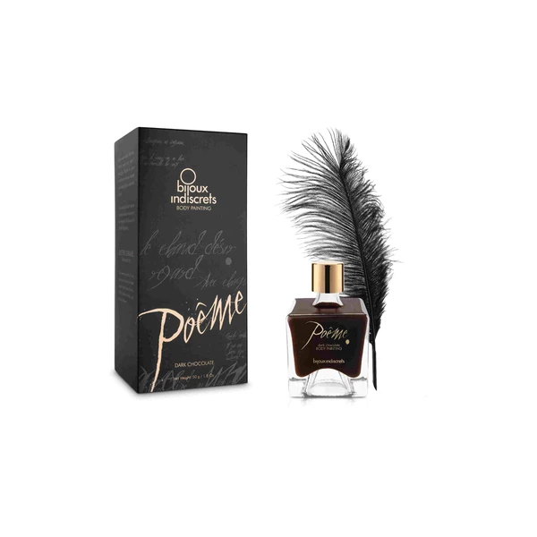 Bijoux Indiscrets Poème Body Painting Dark Chocolate 50Gr - Jadalna farbka do ciała