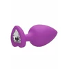 Ouch! Diamond Heart Butt Plug Extra Large Purple - Korek analny z diamentem Fioletowy