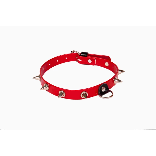 Whips Collections Obroża Z Kolcami - Czerwony