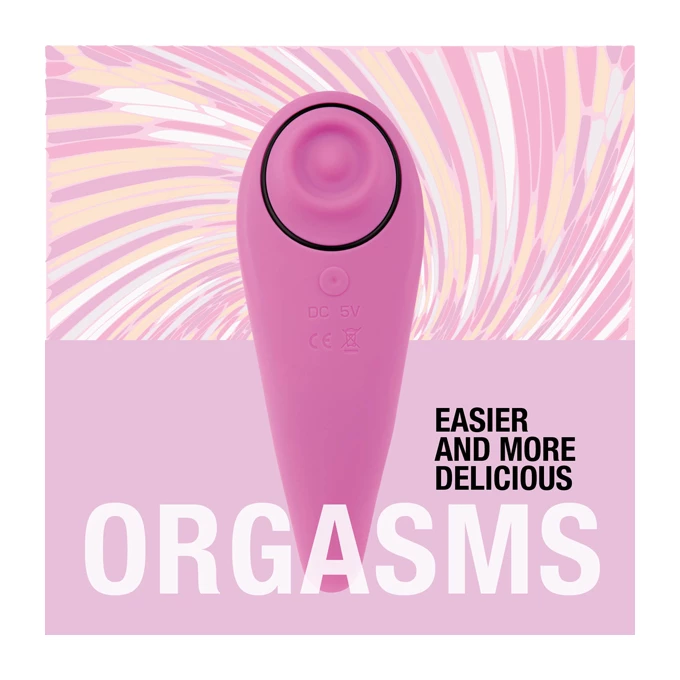 FeelzToys Femmegasm Tapping &amp; Tickling Pink - Wibrator łechtaczkowy pulsujący Różowy