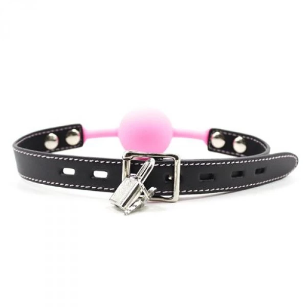 Toyz4lovers Ball Gag + Block (Rosa) - Knebel z kulką Różowy