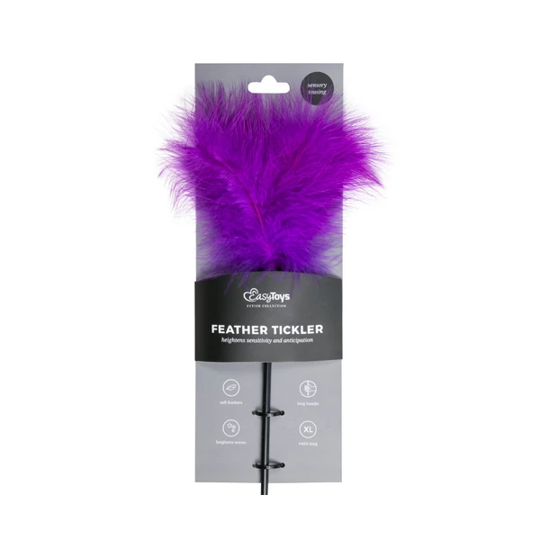 Easy Toys Purple Tickler Long - Piórko do łaskotania