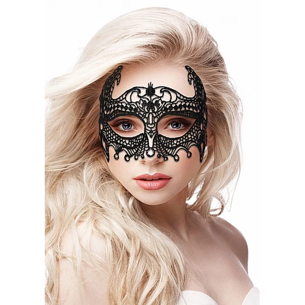Ouch! Empress Black Lace Mask Black - Maska na oczy koronkowa