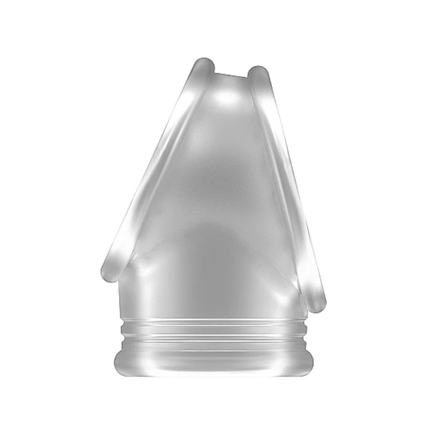 Sono No.48 Cockring With Ball Strap Translucent - Elastyczny pierścień erekcyjny