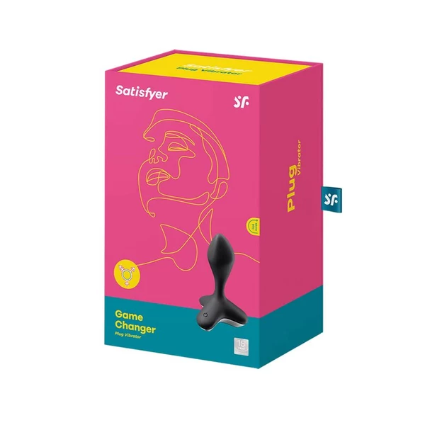 Satisfyer Vibrator Game Changer (Black) - Wibrujący korek analny Czarny