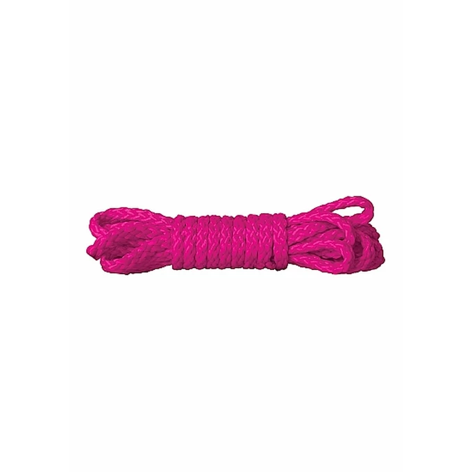 Ouch! Kinbaku Mini Rope 1,5M Pink - Lina do krępowania Różowy