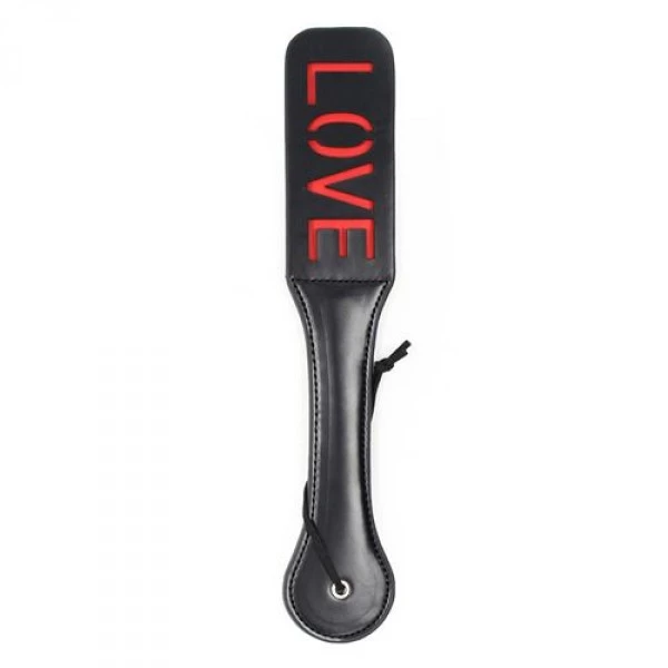 Toyz4lovers Double Spank Paddle Love Black - Packa do klapsów &quot;love&quot;