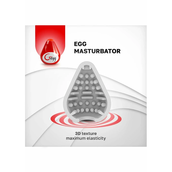 Gvibe Gegg Masturbator - Jajeczko do masturbacji Czerwony