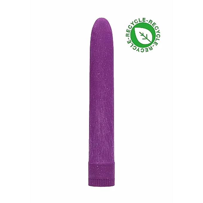 Natural Pleasure 7&quot; Vibrator Biodegradable Purple - Wibrator klasyczny z materiałów neutralnych ekologicznie Fioletowy