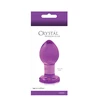 NS Novelties crystal medium purple - Szklany korek analny, Fioletowy