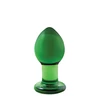 NS Novelties crystal medium green - Szklany korek analny, Zielony