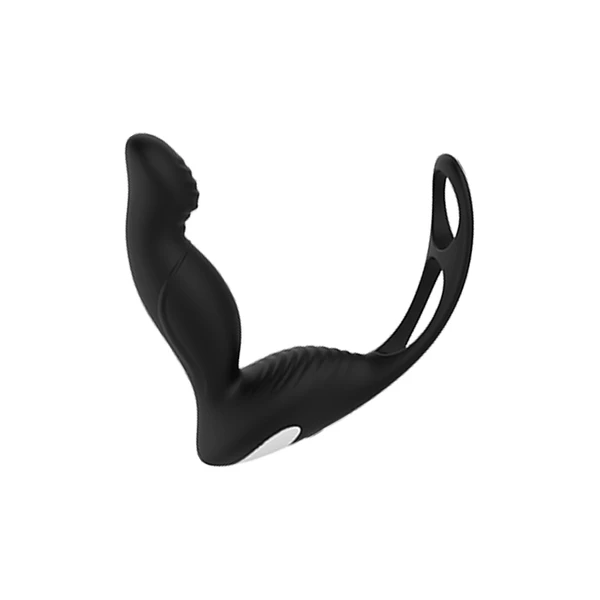 Dream Toys Dream Toys P Pleaser - Wibrujący masażer prostaty z pierścieniem erekcyjnym