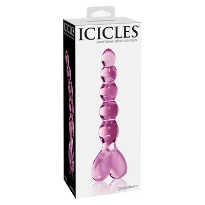 Icicles no 43 pink - Szklane dildo