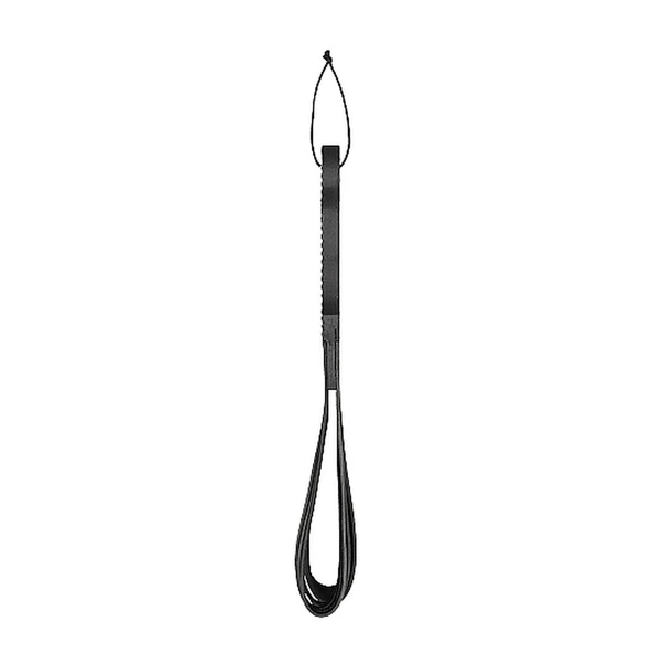 Ouch! wooden handle belt whip flogger leather - black - Packa do klapsów