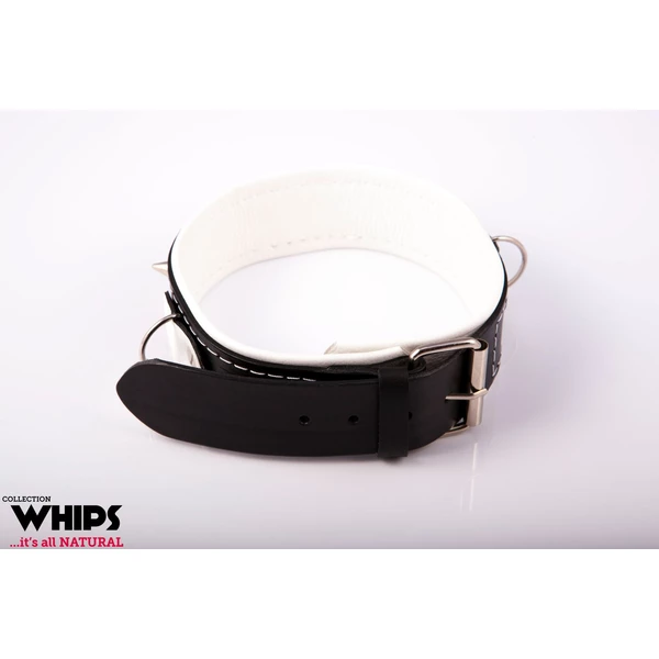Whips Collections Obroża Niewolnika Ze Smyczą - Biały