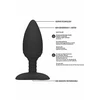 Elegance Heating Anal Butt Plug Glow Black - Wibrujący korek analny z opcją podgrzewania Czarny