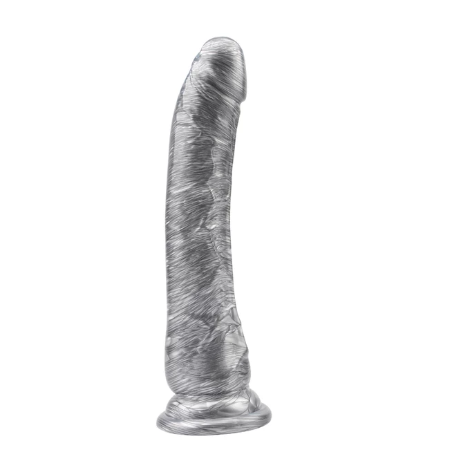 DarkMuscle mike hawk silver - Dildo klasyczne z przyssawką, Srebrny