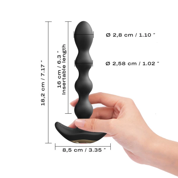 Marc Dorcel Flexi Balls - wibrujące koraliki analne