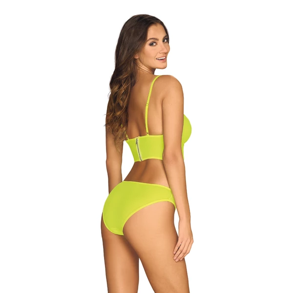 Obsessive Neonia Top I Figi komplet dwuczęściowy - Żółty