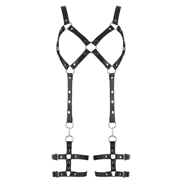 ZADO leder harness - Harness, Czarny