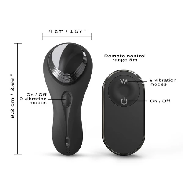 Marc Dorcel Discreet Vibe+ - Wibrator łechtaczkowy sterowany pilotem do bielizny