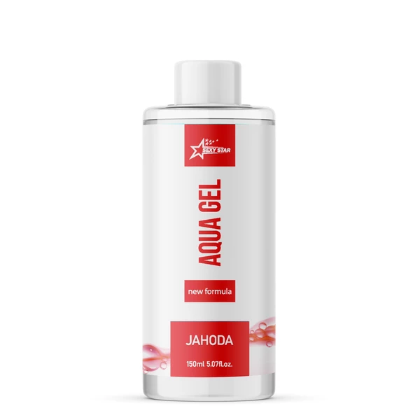 Sexy Star Aqua Gel Truskawka 150ml - Lubrykant na bazie wody, truskawkowy