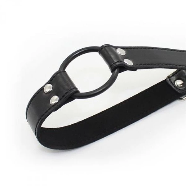 Toyz4Lovers knebel easy belt ring gag (nero) - Knebel z krążkiem