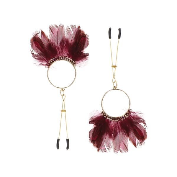 Taboom tweezers with feathers - klipsy na sutki z piórkami