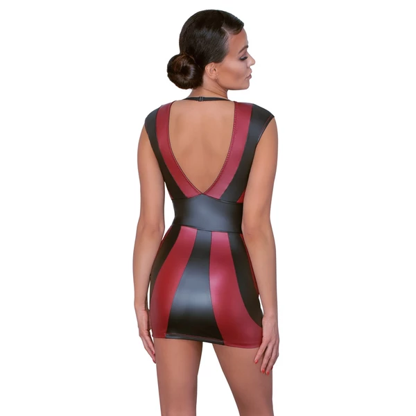 Cotelli dress red/black - Sukienka, Czarno - Czerwony