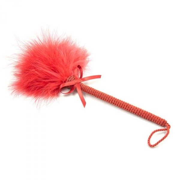 Toyz4Lovers soft skin duster (rosso) - Piórko do łaskotania, Czerwony