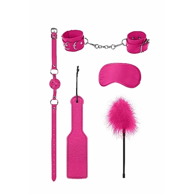 Ouch! introductory bondage kit #4 - pink - Zestaw BDSM