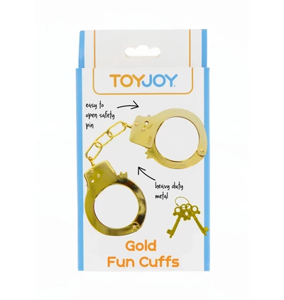 ToyJoy metal handcuffs - Kajdanki, Złoty
