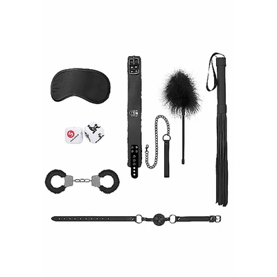 Ouch! introductory bondage kit #6 - black - Zestaw BDSM