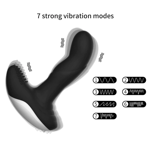 Boss Series Silicone Massager 7 PH - Wibrujący masażer prostaty na pilota