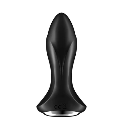 Satisfyer rotation plug 1 connect app (black) - Wibrujący korek analny z opcją rotacji, Czarny
