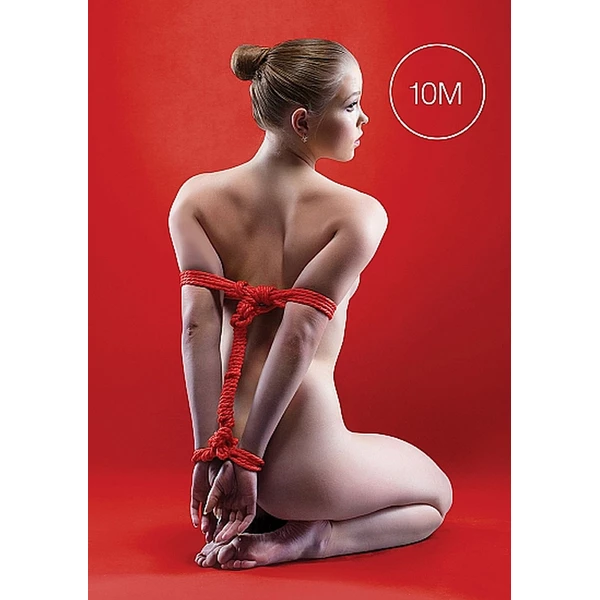 Ouch! japanese rope - 10m - red - Lina do krępowania