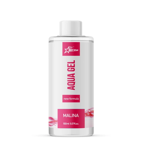 Sexy Star Aqua Gel Malina 150ml - Lubrykant na bazie wody, malinowy