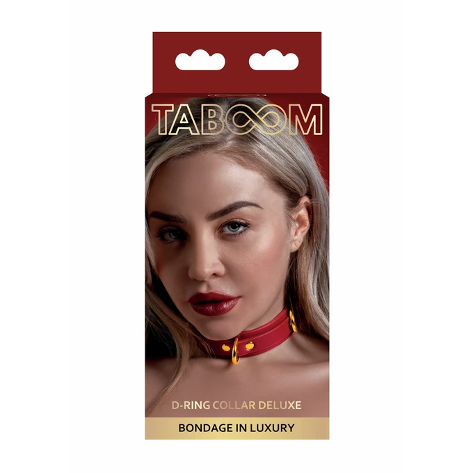 Taboom d-ring collar deluxe - Obroża BDSM