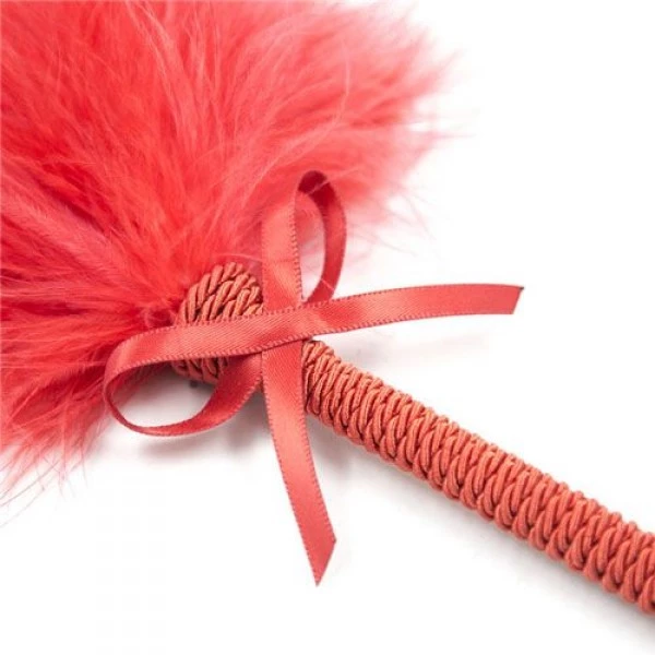 Toyz4Lovers soft skin duster (rosso) - Piórko do łaskotania, Czerwony