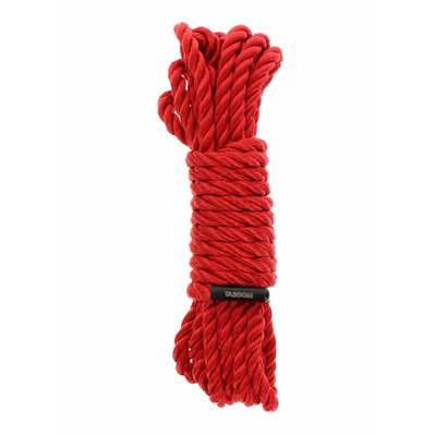 Taboom bondage rope 5 meter 7 mm - Lina do krępowania, Czerwony