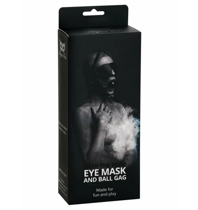 Argus eye mask with ball gag - Maska bdsm z kneblem