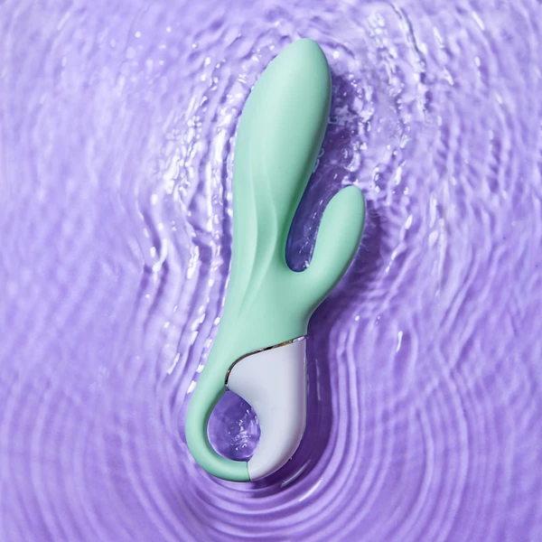 Satisfyer air pump bunny 5 connect app mint - Wibrator króliczek z opcją napompowania