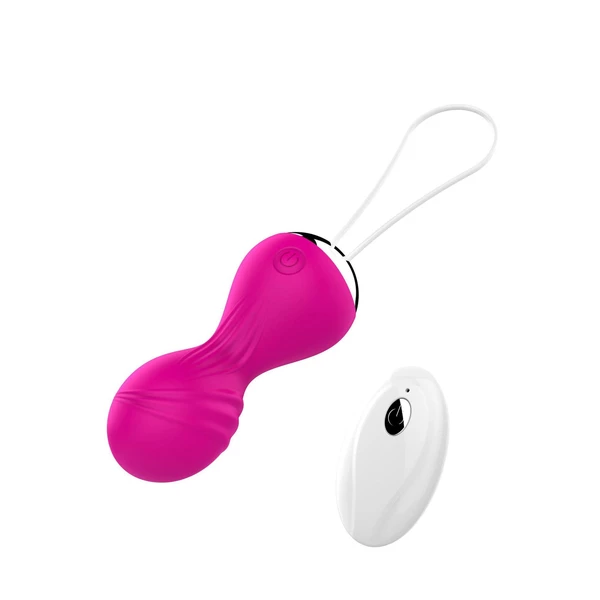 Boss Series Magic Vibrating Silicone Kegel Balls UF Remote - Kulki gejszy z wibracjami na pilota