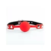 ARGUS Red Silicone Ball Gag Leopard - Knebel z kulką