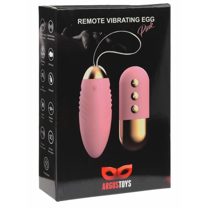 Argus remote control vibrating egg pink - Wibrująca kulka na pilota