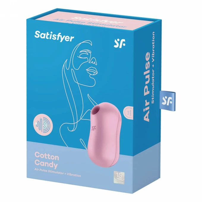 Satisfyer cotton candy (lilac) - Wibrator łechtaczkowy z stymulacją soniczną, Fioletowy