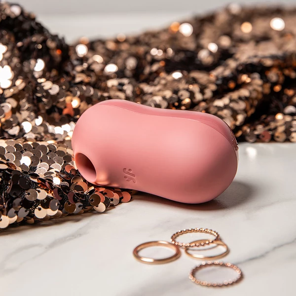 Satisfyer cotton candy (light red) - Wibrator łechtaczkowy z stymulacją soniczną, Różowy