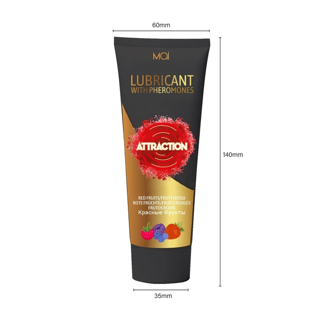 Attraction Lubricant With Pheromones Red Fruits 100 Ml - Lubrykant z feromonami owocowy