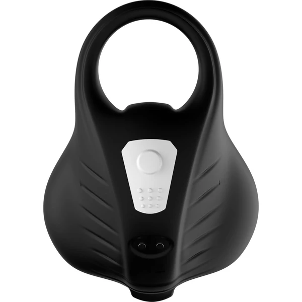 Boss Series Joy Ranger Black (With Remote) - Wibrujący pierścień erekcyjny z pilotem