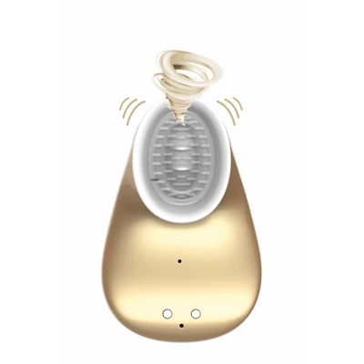 Innovation twitch hands - free suction &amp; vibration toy - gold - Wibrator łechtaczkowy, Złoty